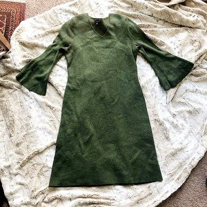 Olive elegant sweater dress S/Small